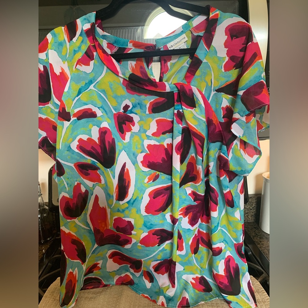 Colorful blouse, Liz Claiborne.